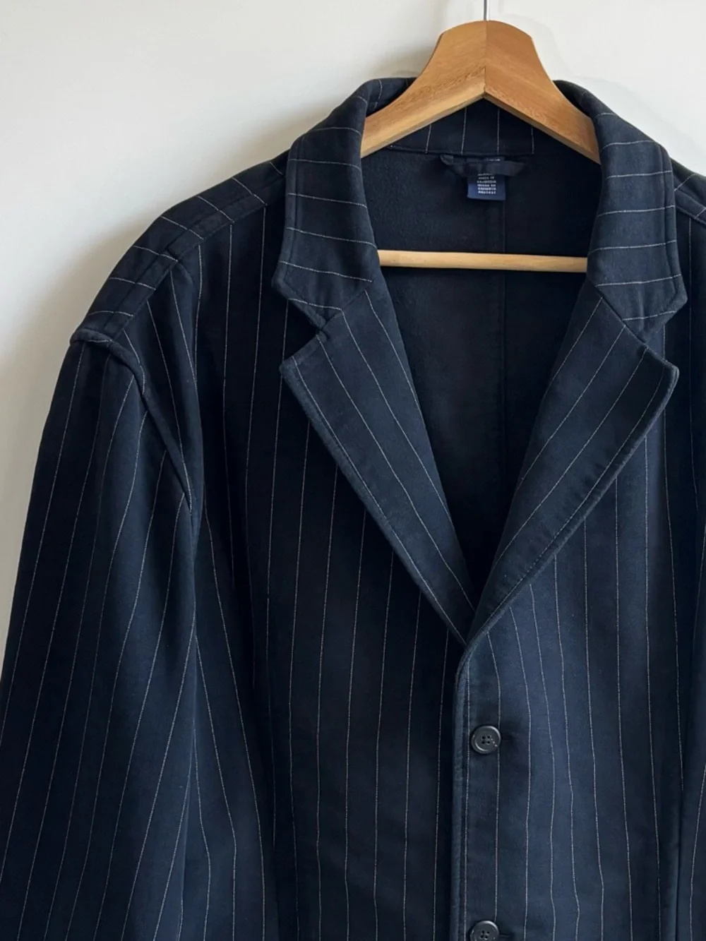 Polo Jeans Co. Ralph Lauren Men's Navy Blue Pinstripe Sport Jacket Coat Size 3XL